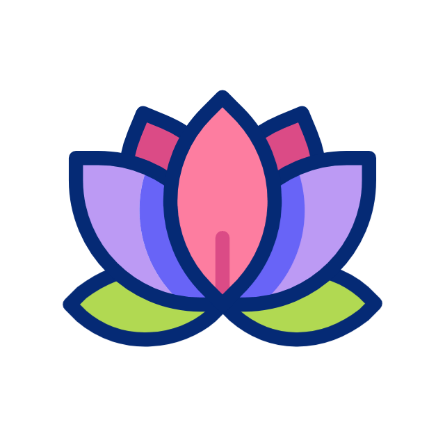 image d'une icone de lotus animé